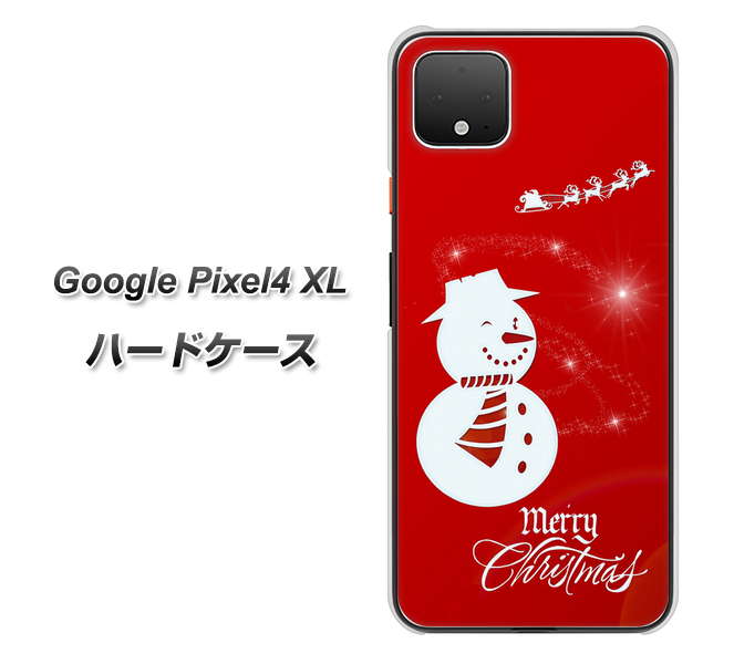 Google Pixel 4 XL XA802 ウインク雪だるま ハードケース 背面印刷