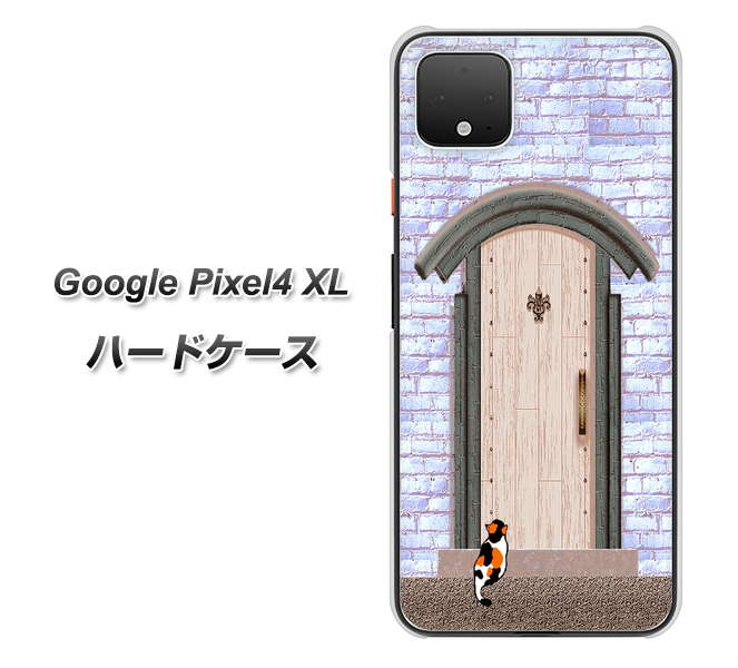 Google Pixel 4 XL YA952 石ドア02 素材クリア ハードケース 背面印刷