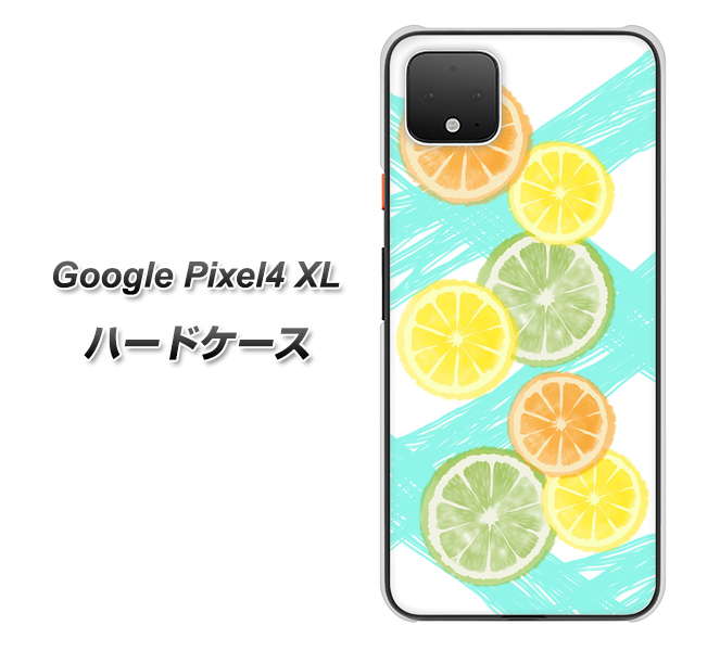 Google Pixel 4 XL YJ183 オレンジライム ハードケース 背面印刷