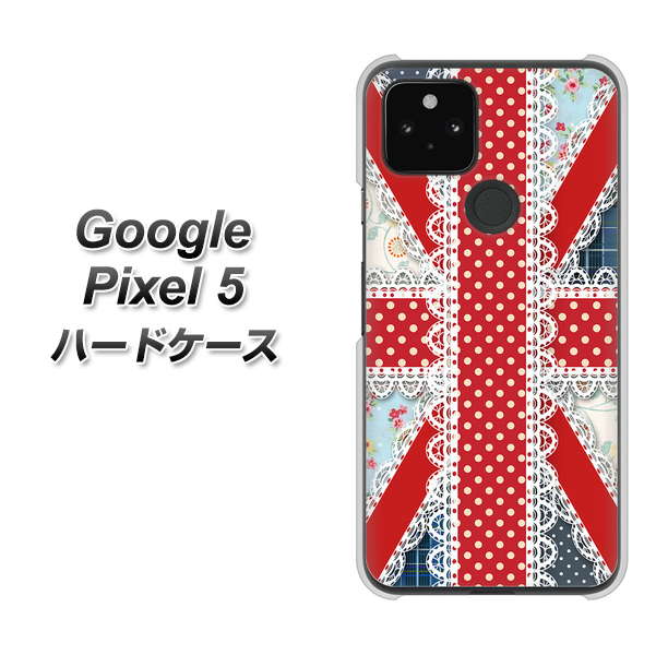 Google Pixel 5 高画質仕上げ 背面印刷 ハードケース【SC805 ユニオンジャック レース】