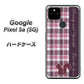 Google Pixel 5a (5G) 519 チェック柄にリス ハードケース 背面印刷