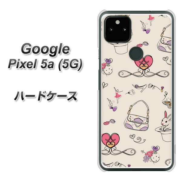 Google Pixel 5a (5G) 705 うさぎとバッグ ハードケース 背面印刷