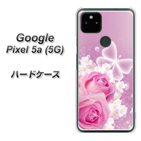 Google Pixel 5a (5G) 1166 ローズロマンス ハードケース 背面印刷