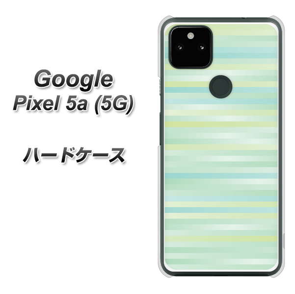 Google Pixel 5a (5G) IB908 グラデーションボーダー_グリーン ハードケース 背面印刷