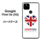 Google Pixel 5a (5G) 高画質仕上げ 背面印刷 ハードケース【SC803 ユニオンジャック ハートビンテージ】