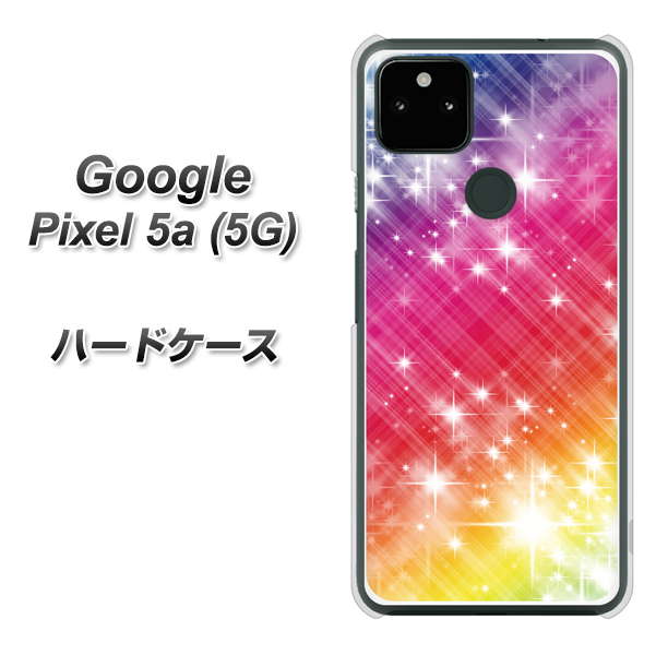 Google Pixel 5a (5G) VA872 レインボーフレーム ハードケース 背面印刷