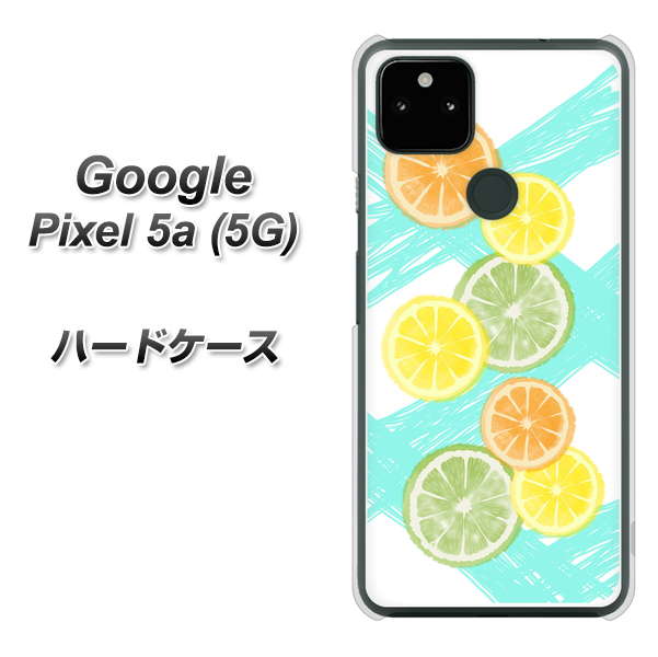 Google Pixel 5a (5G) YJ183 オレンジライム ハードケース 背面印刷