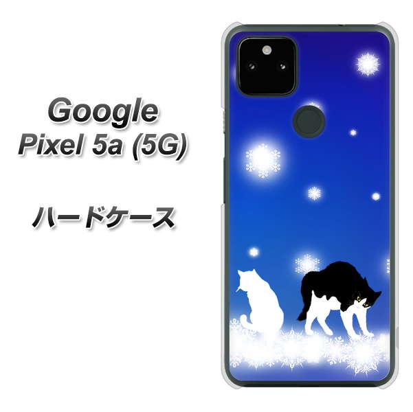 Google Pixel 5a (5G) YJ335 雪の結晶 はちわれ ハードケース 背面印刷