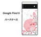 Google Pixel 6 030 花と蝶（うす桃色） ハードケース 背面印刷
