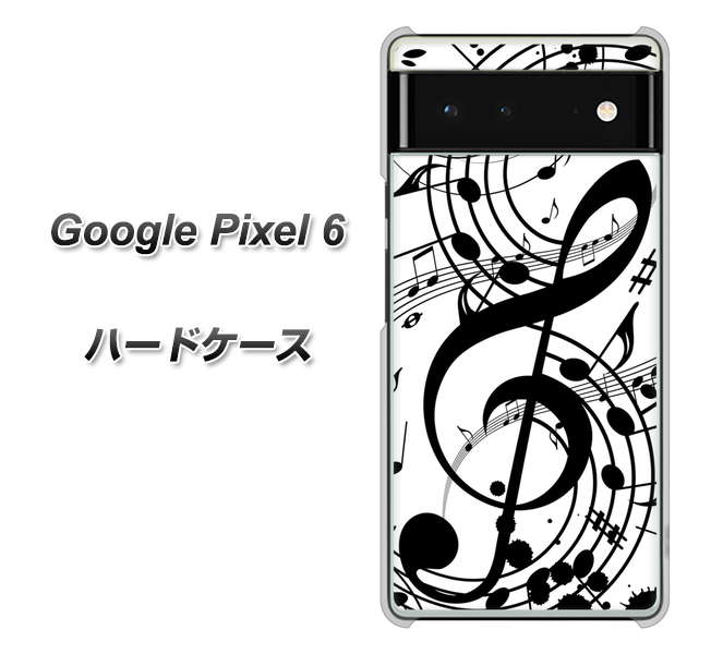Google Pixel 6 260 あふれる音符 ハードケース 背面印刷