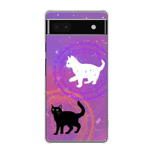 Google Pixel 6a 高画質仕上げ 背面印刷 ハードケース 魔法陣猫