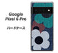 Google Pixel 6 Pro 高画質仕上げ 背面印刷 ハードケース【EK869 ルーズフラワーinデニム風】