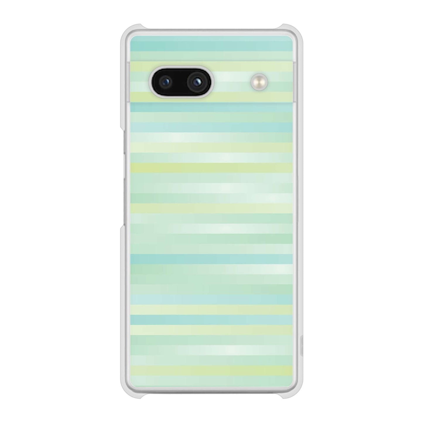 Google Pixel 7a 高画質仕上げ 背面印刷 ハードケースグラデーションボーダー