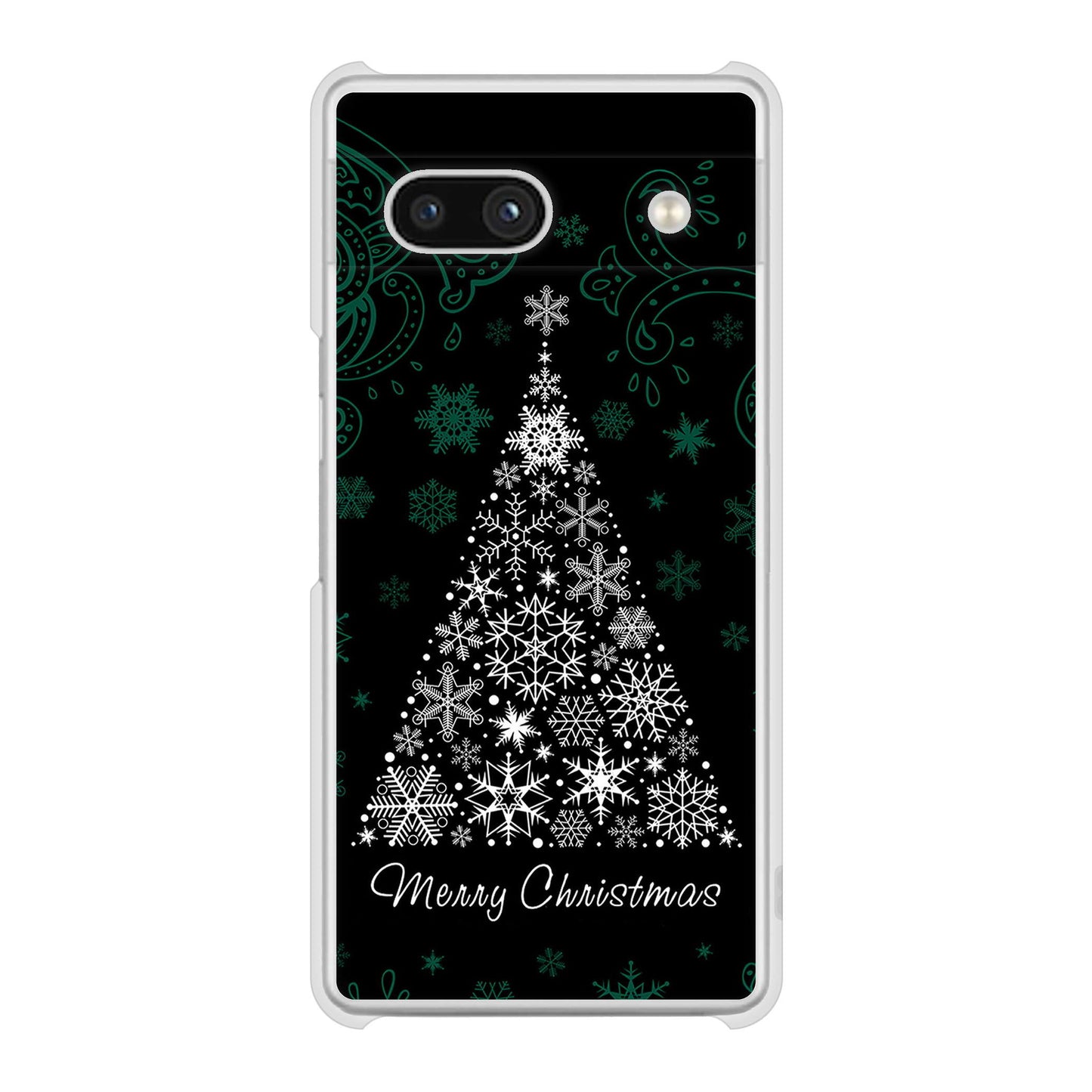 Google Pixel 7a 高画質仕上げ 背面印刷 ハードケースクリスマス