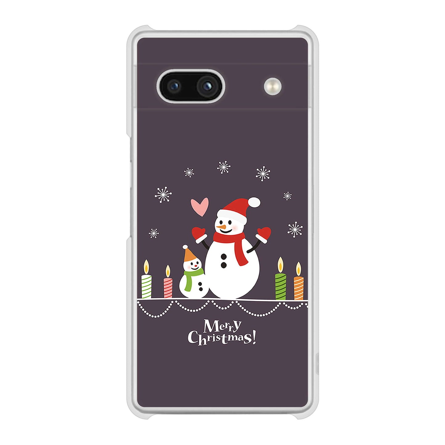 Google Pixel 7a 高画質仕上げ 背面印刷 ハードケースクリスマス