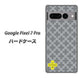 Google Pixel 7 Pro 高画質仕上げ 背面印刷 ハードケース【IB900 クロスドット_グレー】