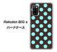 Rakuten BIG s 楽天モバイル 1352 シンプルビッグ水色茶 ハードケース 背面印刷