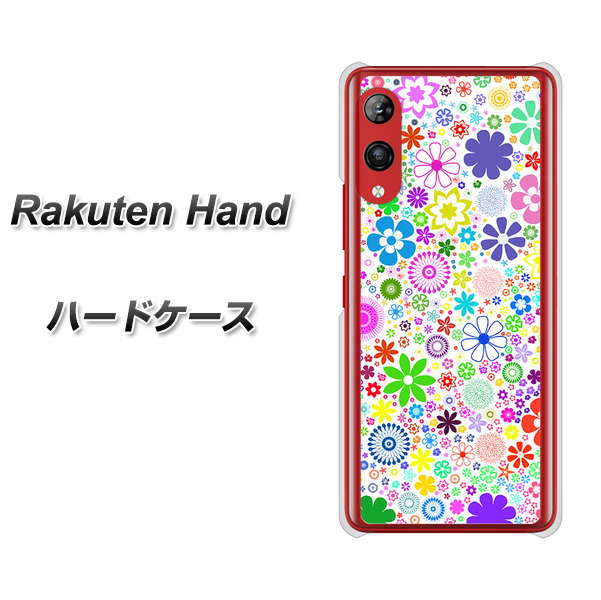 Rakuten Hand 楽天モバイル 308 フラワーミックス ハードケース 背面印刷