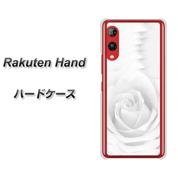Rakuten Hand 楽天モバイル 402 ホワイトＲｏｓｅ ハードケース 背面印刷
