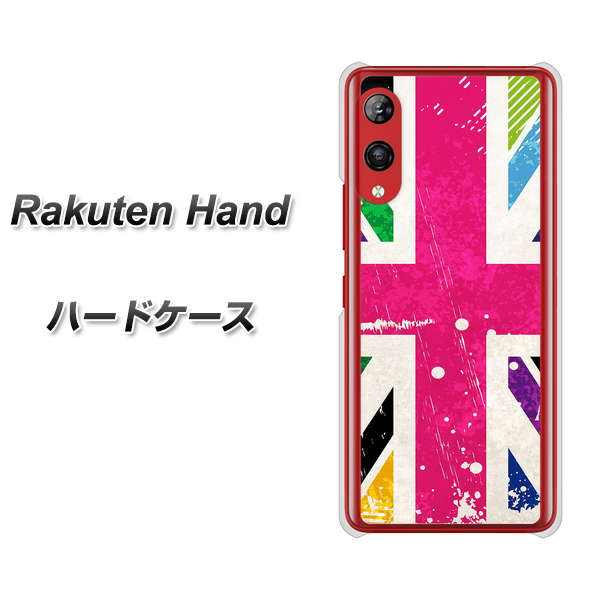 Rakuten Hand 楽天モバイル SC806 ユニオンジャック ピンクビンテージ ハードケース 背面印刷