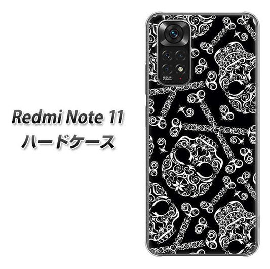 Redmi Note 11 363 ドクロの刺青 ハードケース 背面印刷