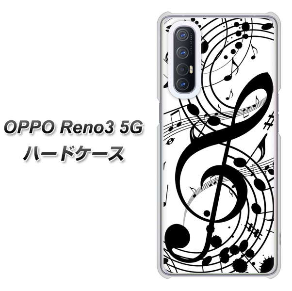 OPPO Reno3 5G SoftBank 260 あふれる音符 ハードケース 背面印刷