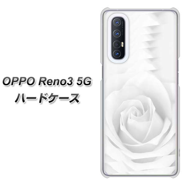 OPPO Reno3 5G SoftBank 402 ホワイトＲｏｓｅ ハードケース 背面印刷