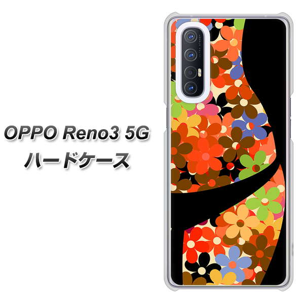 OPPO Reno3 5G SoftBank 1258 フラワーボディ ハードケース 背面印刷