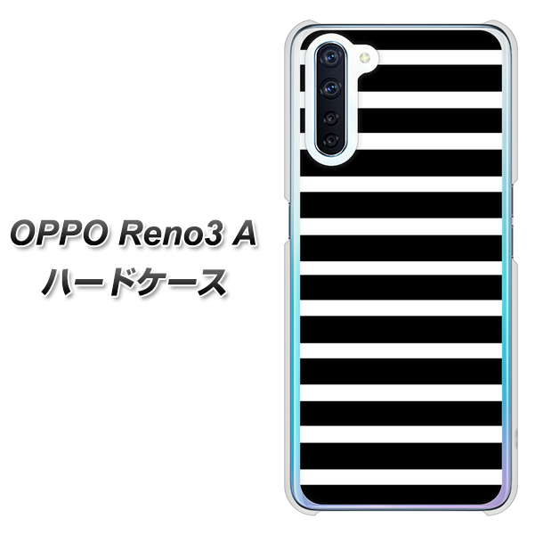 OPPO Reno3 A 330 サイドボーダーブラック ハードケース 背面印刷