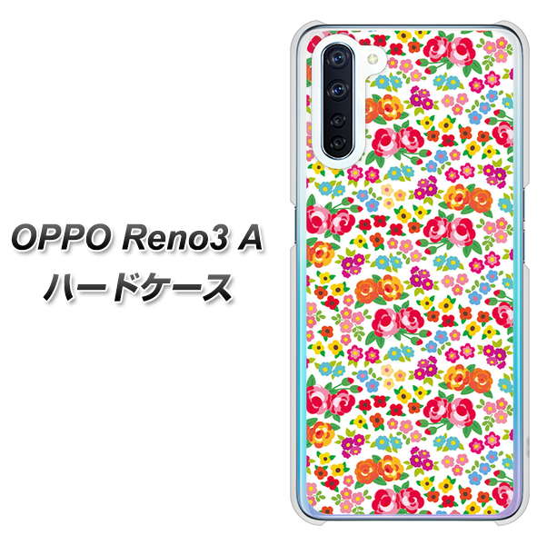 OPPO Reno3 A 777 マイクロリバティプリントWH ハードケース 背面印刷