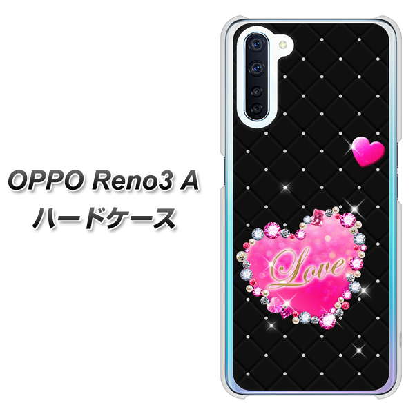 OPPO Reno3 A SC823 スワロデコ風プリント ハードケース 背面印刷