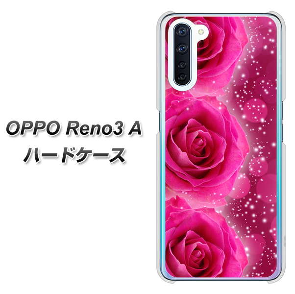OPPO Reno3 A VA815 3連のバラ ハードケース 背面印刷