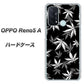 OPPO Reno5 A 064 モノトーン大麻ブラック ハードケース 背面印刷