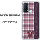 OPPO Reno5 A 519 チェック柄にリス ハードケース 背面印刷