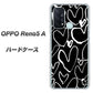 OPPO Reno5 A 1124 ハート BK＆WH ハードケース 背面印刷