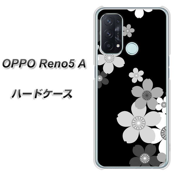OPPO Reno5 A 1334 桜のフレーム ハードケース 背面印刷