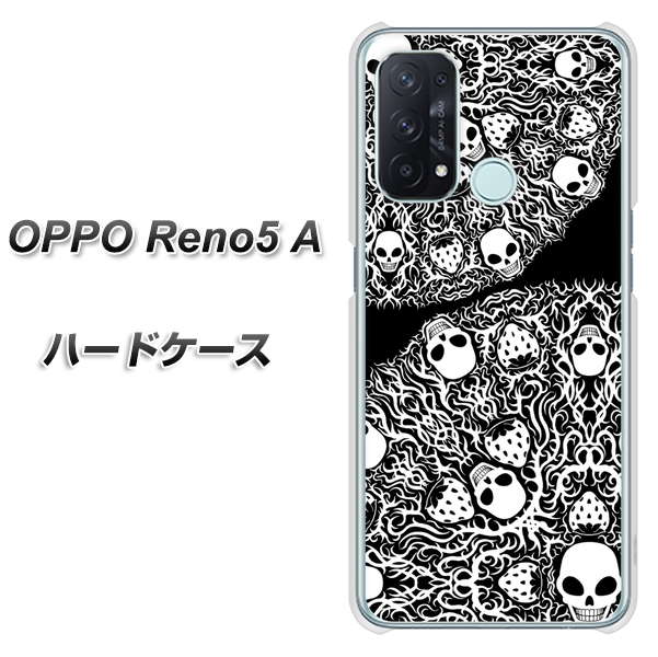 OPPO Reno5 A AG834 苺骸骨曼荼羅（黒） ハードケース 背面印刷