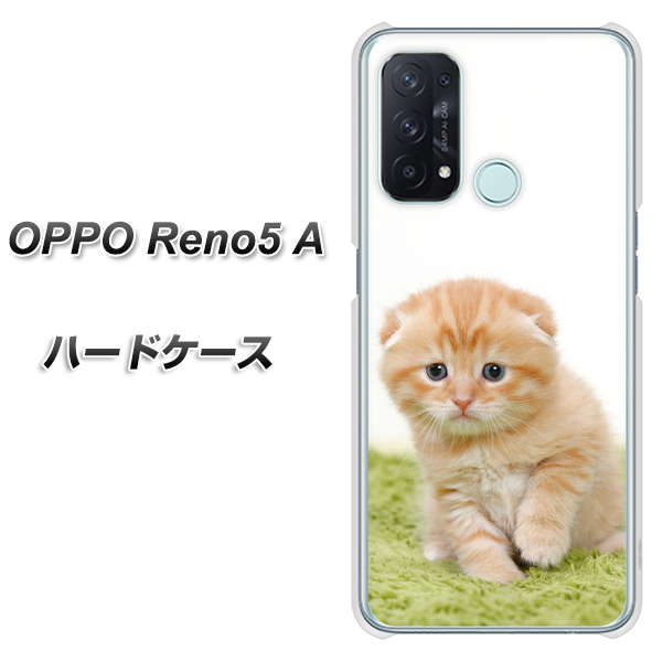 OPPO Reno5 A VA802 ネコこっそり ハードケース 背面印刷
