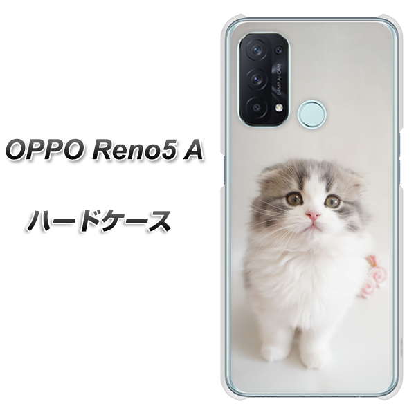 OPPO Reno5 A VA803 まっていますネコ ハードケース 背面印刷