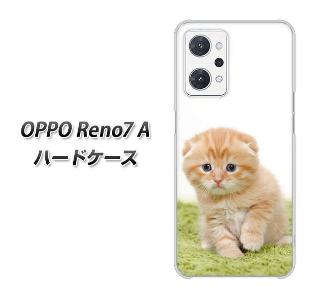 OPPO Reno7 A VA802 ネコこっそり ハードケース 背面印刷
