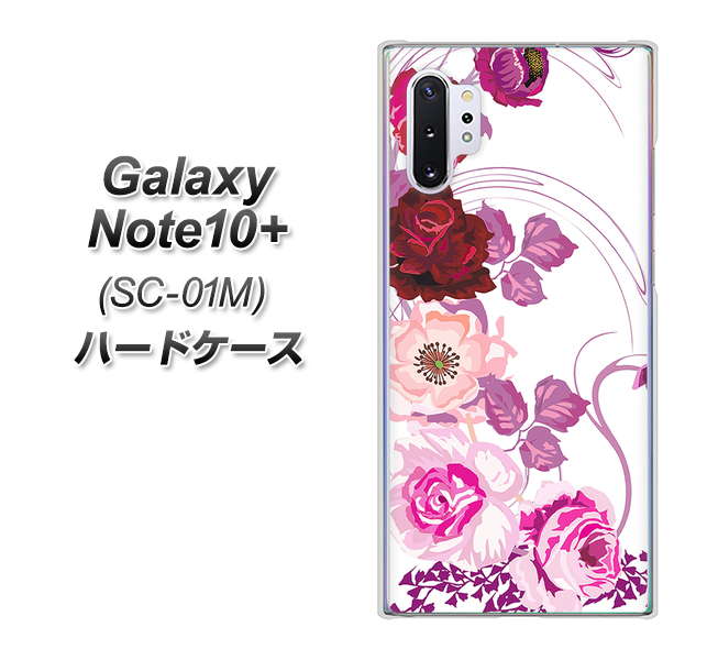 Galaxy Note10+ SC-01M docomo 116 ６月のバラ ハードケース 背面印刷
