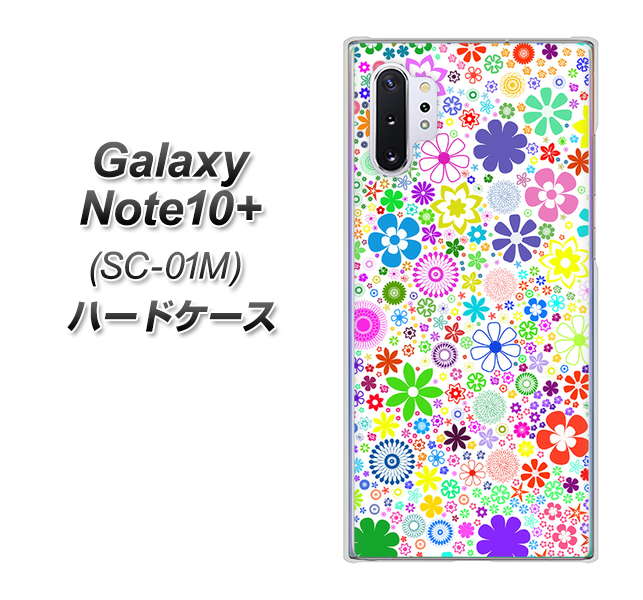 Galaxy Note10+ SC-01M docomo 308 フラワーミックス ハードケース 背面印刷