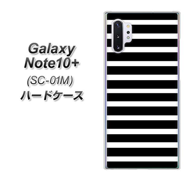 Galaxy Note10+ SC-01M docomo 330 サイドボーダーブラック ハードケース 背面印刷