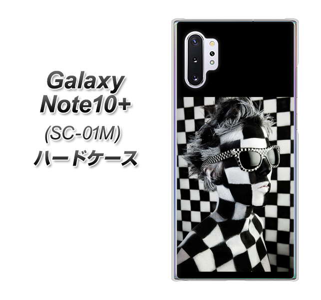 Galaxy Note10+ SC-01M docomo 357 bk&wh ハードケース 背面印刷