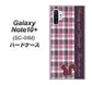 Galaxy Note10+ SC-01M docomo 519 チェック柄にリス ハードケース 背面印刷