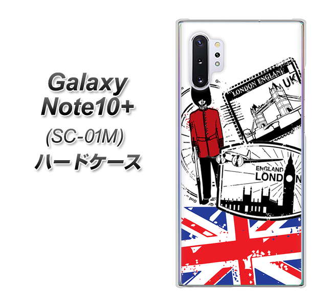 Galaxy Note10+ SC-01M docomo 574 ＬＯＮＤＯＮ ハードケース 背面印刷