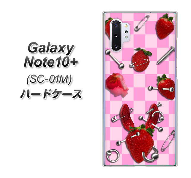 Galaxy Note10+ SC-01M docomo AG832 苺パンク（ピンク） ハードケース 背面印刷