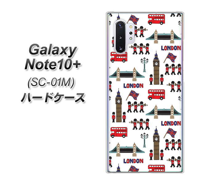 Galaxy Note10+ SC-01M docomo EK811 ロンドンの街 ハードケース 背面印刷