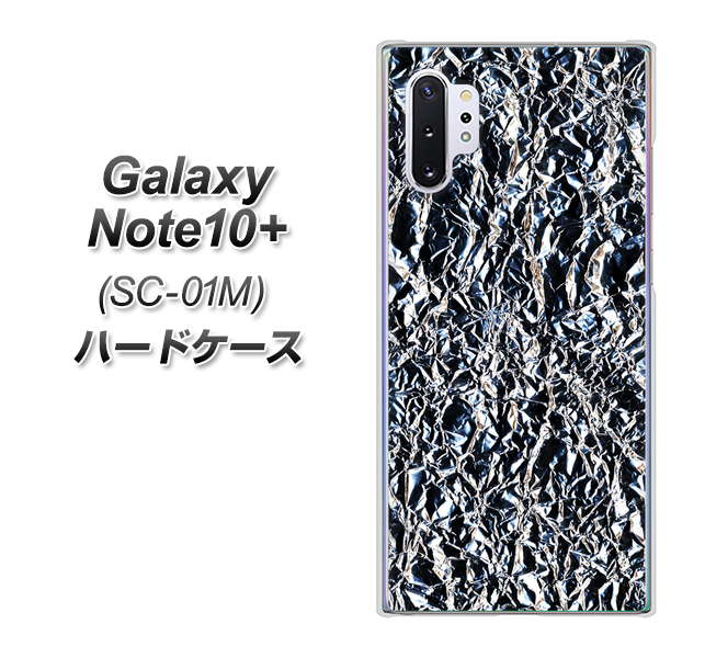 Galaxy Note10+ SC-01M docomo EK835 スタイリッシュアルミシルバー ハードケース 背面印刷