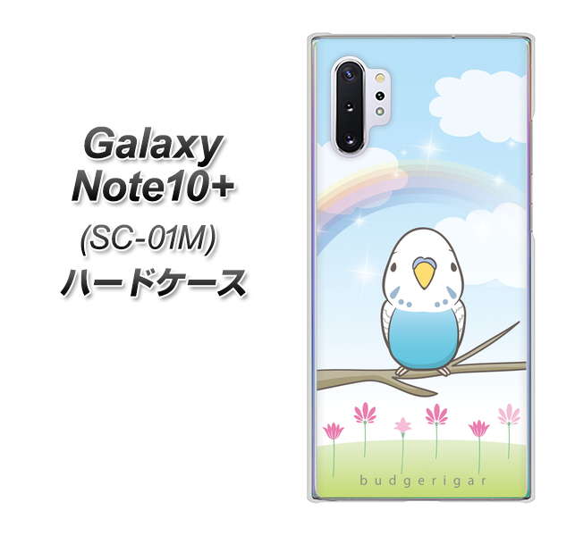 Galaxy Note10+ SC-01M docomo SC839 セキセイインコ ブルー ハードケース 背面印刷